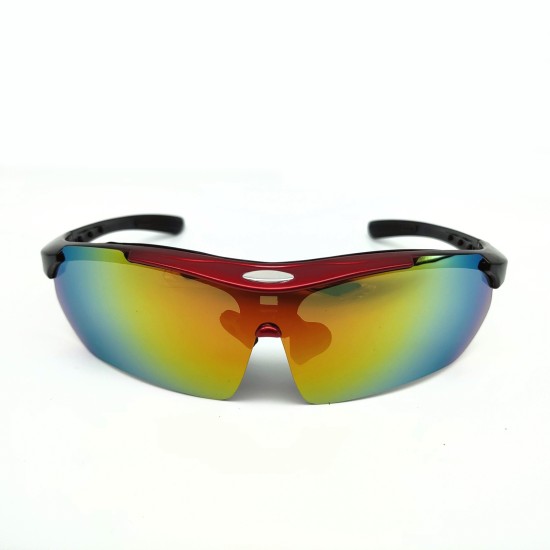 Medium red box   Cycling glasses sports goggles Detachable lenses