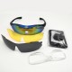 Medium blue frame    ycling glasses sports goggles Detachable lenses