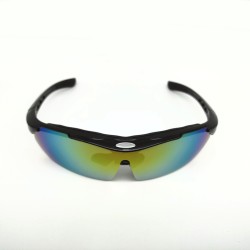 Bright black frame  Cycling glasses sports goggles Detachable lenses