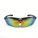 Bright black frame  Cycling glasses sports goggles Detachable lenses