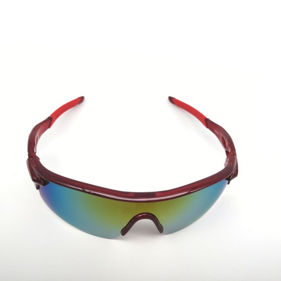 Red frame + red film, Outdoor mountaineering fishing windproof glasses