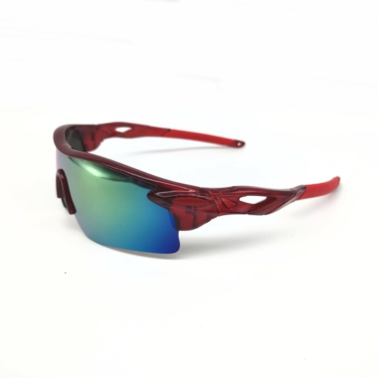 Red frame + red film, Outdoor mountaineering fishing windproof glasses