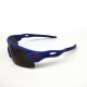 Blue frame + Blue piece outdoor Mountaineering fishing windproof glasses