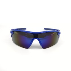 Blue frame + Blue piece outdoor Mountaineering fishing windproof glasses