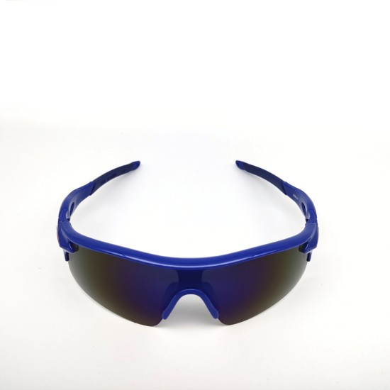 Blue frame + Blue piece outdoor Mountaineering fishing windproof glasses