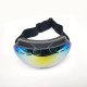 Black frame red piece adult ski goggles large spherical glasses cocker myopia goggles