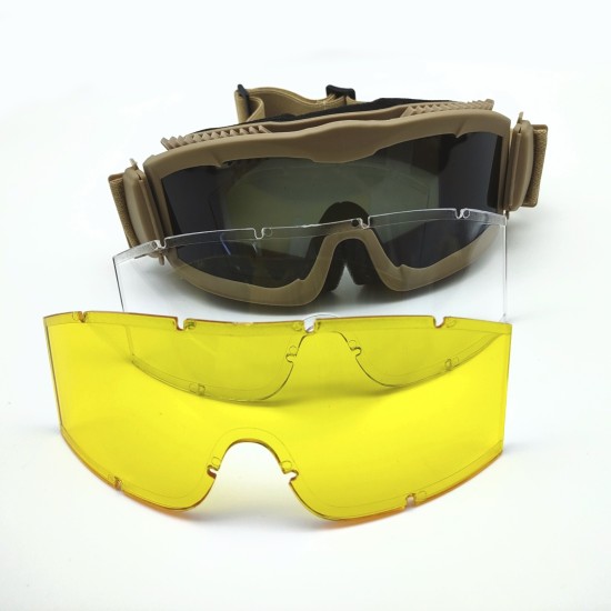 Glasses alpha sand proof shooting goggles.