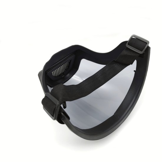 Upgrade the black frame gray flakes, Splash and sand protection glasses