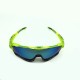 Green and black frame gold piece UV Sunglasses Cycling outdoor vr glassess