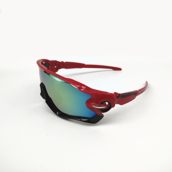 Red and black frame red piece UV Sunglasses Cycling outdoor vr glasses