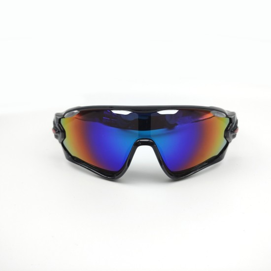 Bright black frame blue green piece UV Sunglasses Cycling outdoor vr glasses