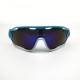 Blue and silver frame blue piece   UV Sunglasses Cycling outdoor vr glasses