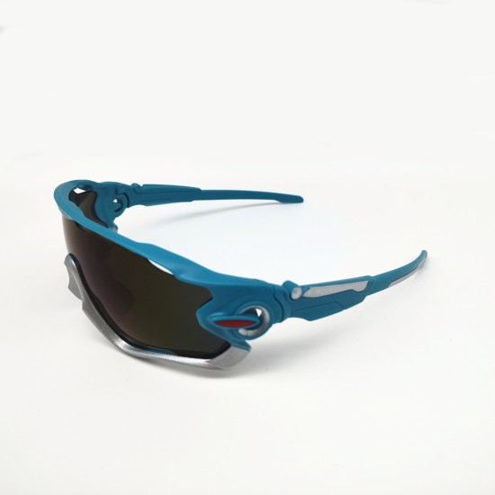 Blue and silver frame blue piece   UV Sunglasses Cycling outdoor vr glasses